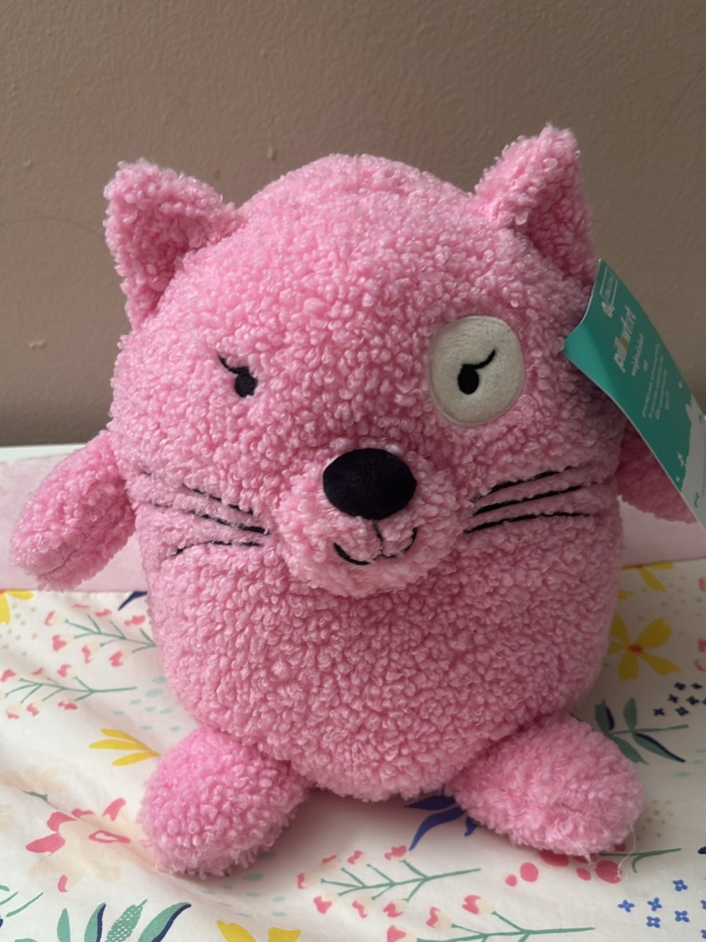 Pillowfort Pink Weighted Plush Cat